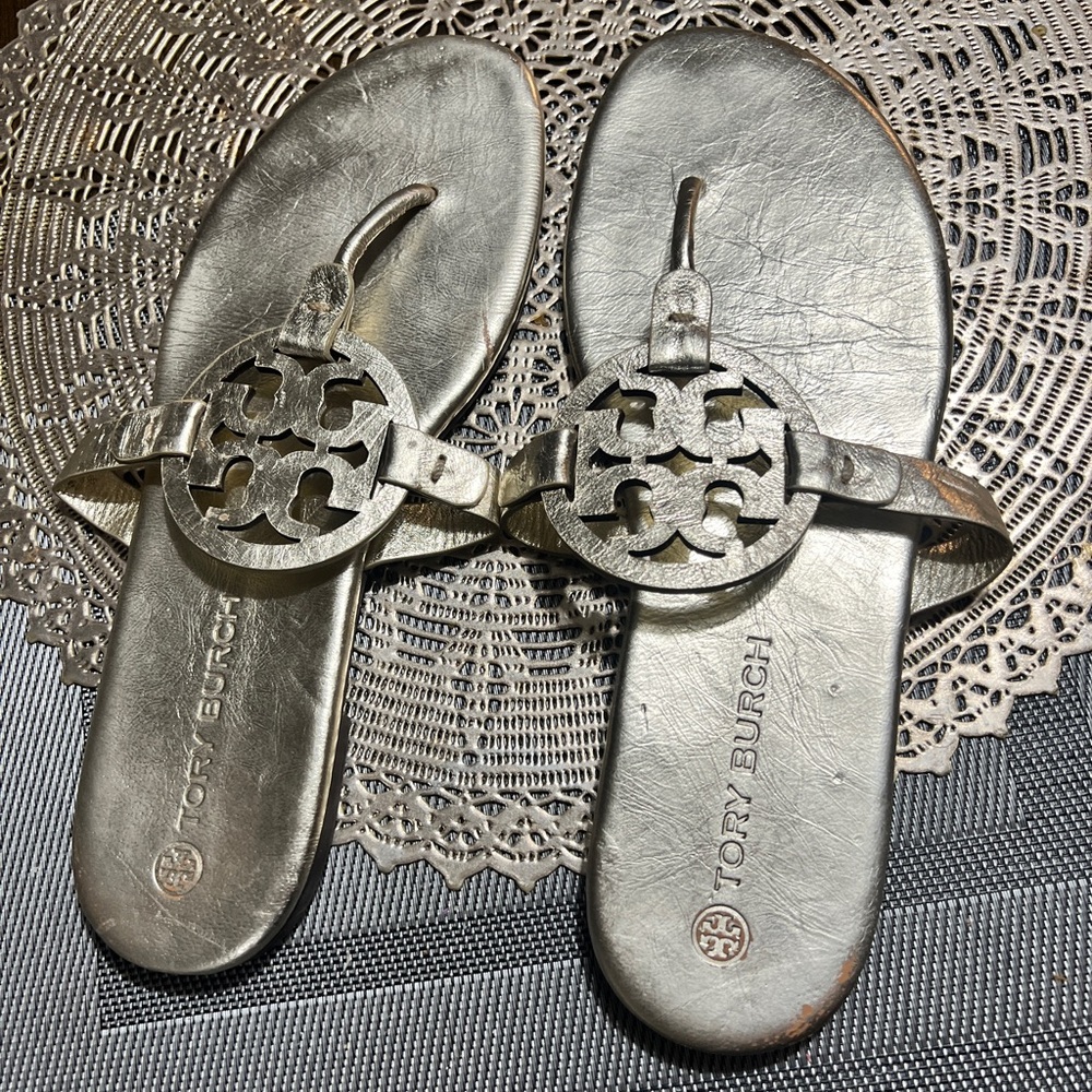 Tory Burch Metallic gold Sandals